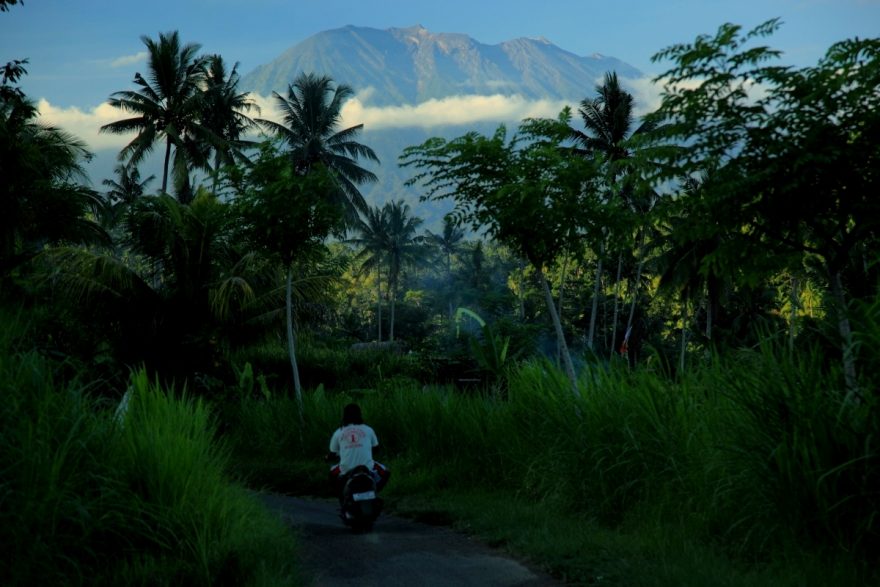 V okolí Sidemanu, Bali, Indonésie