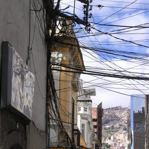 Typické zátiší v La Paz, Bolívie