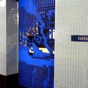 Stanice místního metra, Stockholm, Švédsko