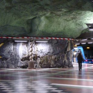 Netradiční stanice metra, Stockholm, Švédsko