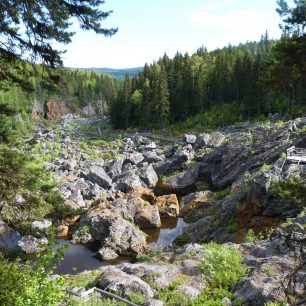 Přírodní rezervace Mrtvé vodopády (Döda fallet), Švédsko