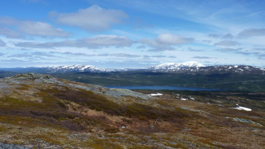Výhledy z kopce Lillvalen, Švédsko