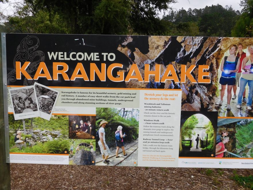 Historická památka Karangahake Gorge, Coromandel, Nový Zéland