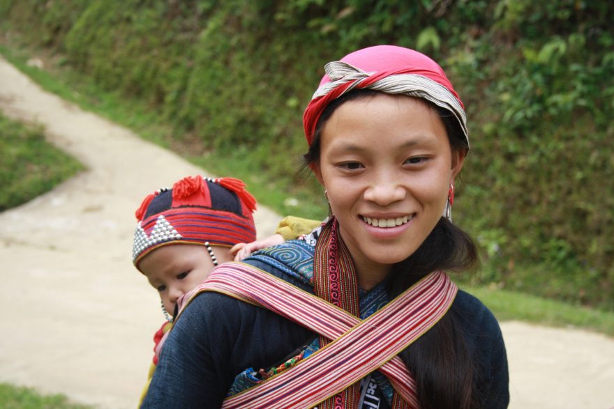 Dívka z hor, Sapa, Vietnam