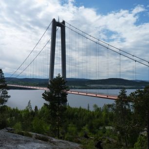 Most Hogakunsten, Národní park Skuleskogen, Švédsko
