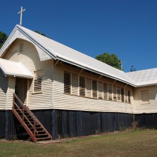 KAtolický kostel v osadě Ngui, Bathurst, Austrálie