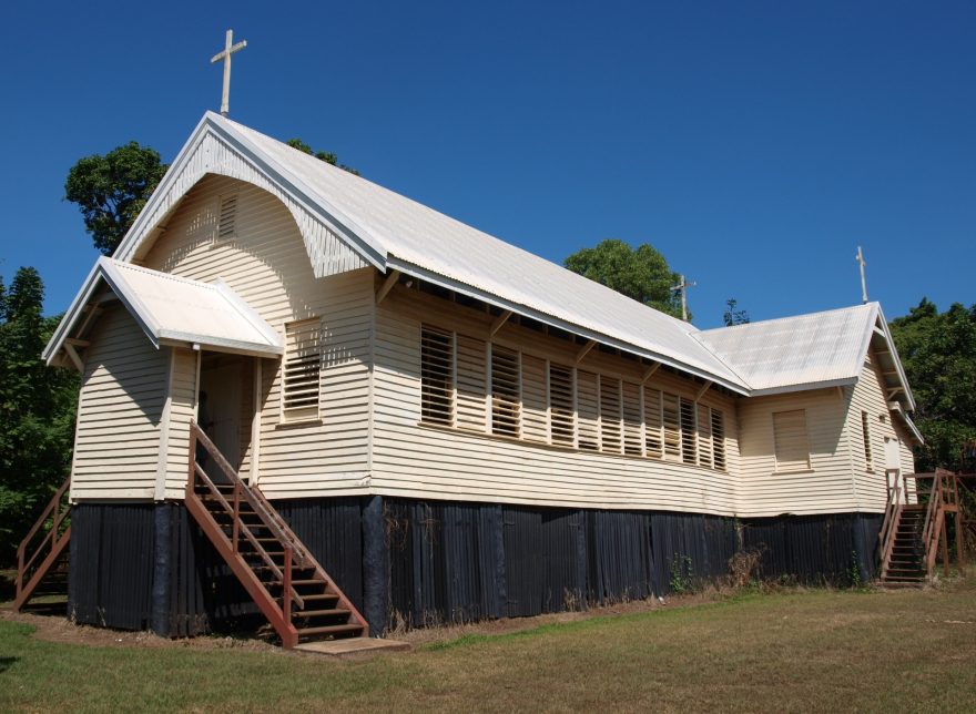 KAtolický kostel v osadě Ngui, Bathurst, Austrálie