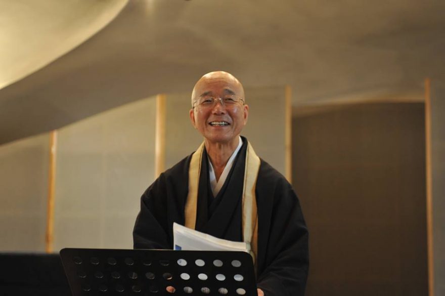 Fotografie z lekce Sound in Zen od Daitetsu Kosuge, která proběhla na ISFP 2015