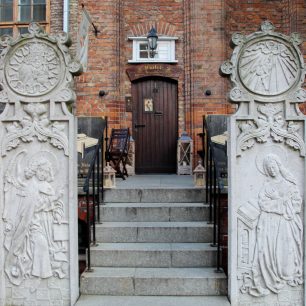 Typický dům s terasou, Gdaňsk, Polsko