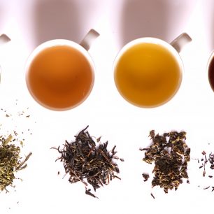 Degustace různých vzorků čaje