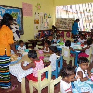 Školka na Srí Lance
