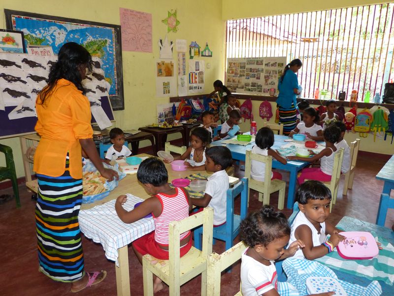 Školka na Srí Lance