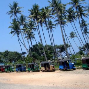 Tuk tuky na Srí Lance