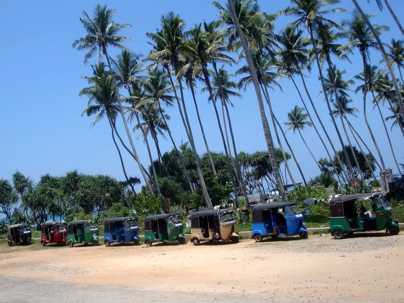 Tuk tuky na Srí Lance