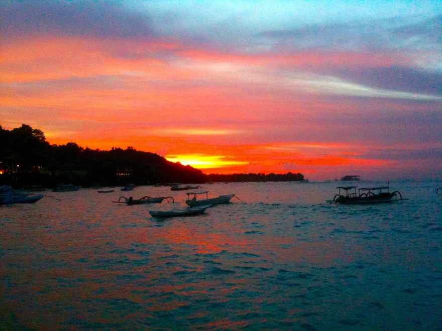 Západ slunce, Nusa Lembongan