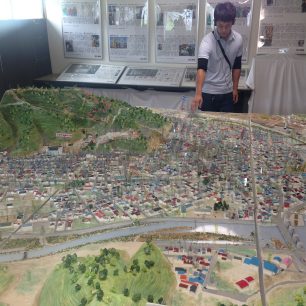Model města Otsuči před pohromou, Japonsko