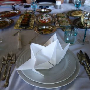 Oběd v hotelu Paloma, Turecko