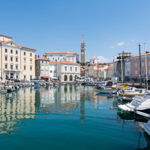 Přístav v Piranu, Slovinsko