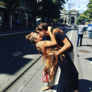 Adam s přítelkyní Aleks v Curychu