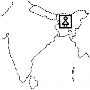 Oblast, kde žijí Khásíové, Indie