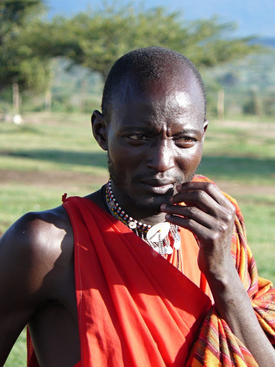 Masajský muž, Keňa