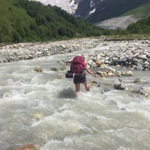Občas je potřeba brodit, Svanetie, Gruzie