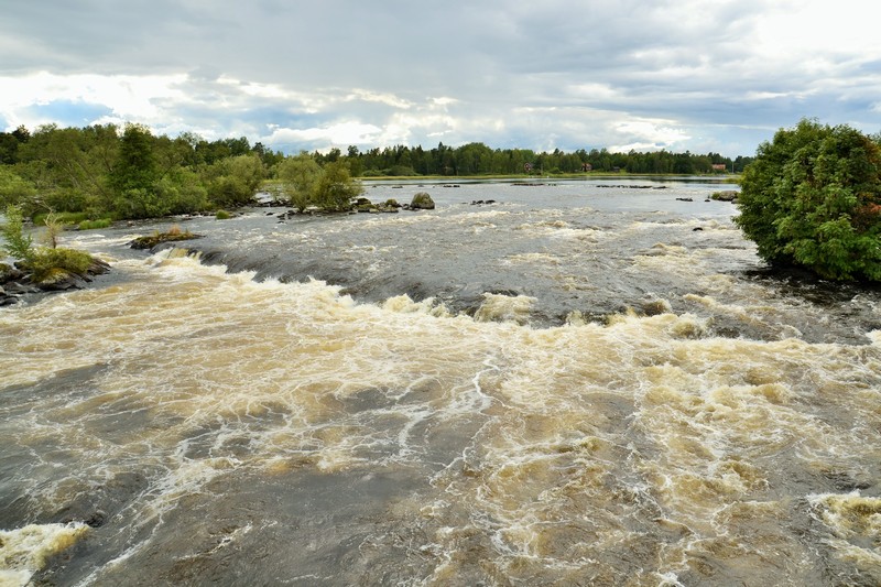 Peřeje na řece Dalälven, Švédsko