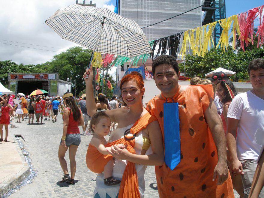 Oblíbené jsou skupinové a rodinné masky, Recife, Brazílie