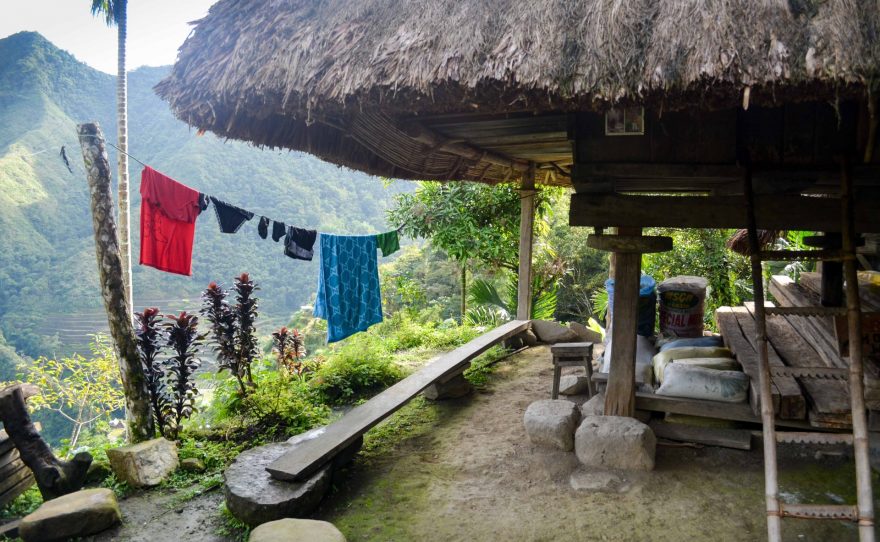 Rýžové terasy Banaue se rozprostírají v Kordillerských horách na ostrově Luzon, Filipíny