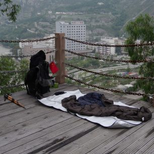 Jeden z noclehů Číně