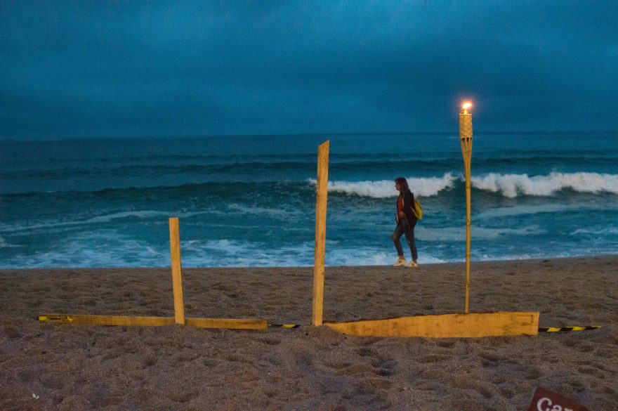 Pláž dodává oslavám jedinečnou atmosféru, A Coruňa, Španělsko