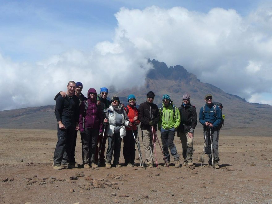 Celá výprava pohromadě, Kilimandžáro, Tanzánie