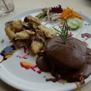 Speciality vegetariánské restaurace, Las Terrazas, Kuba