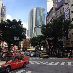 Tokio, město přechodů ve všech směrech, Tokio, Japonsko