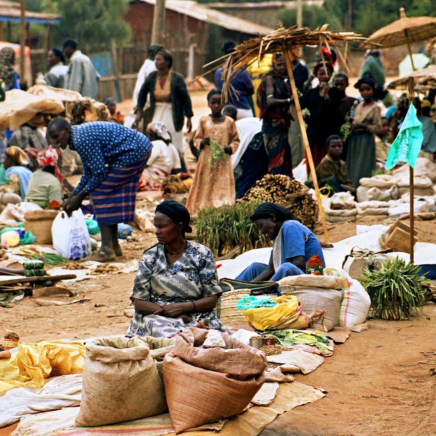 Místní trh s potravinami, Etiopie