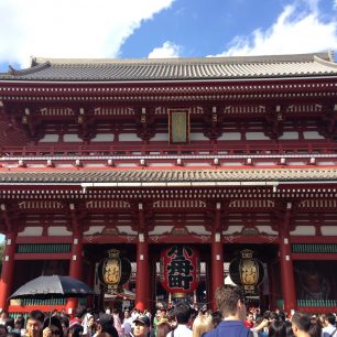 Obří chrám v Asakuse, Tokio, Japonsko
