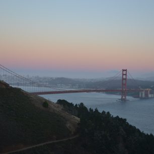 Západ slunce nad San Franciskem, USA