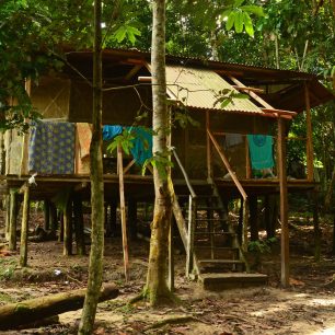 Místo Ayahuaskového ceremoniálu u šamana Luise, Peru