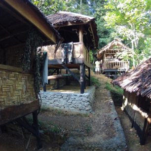 Vesnice v pralese, Sumatra, Indonésie