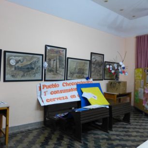 Učebna, kde je možné se učit i češtinu, Argentina