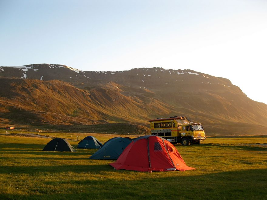 Kempujeme u Skagafjordu, Island