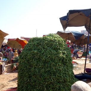 Zelenina na tržišti, Maroko