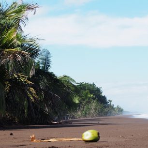 Koupání na liduprázdné pláži, Kostarika