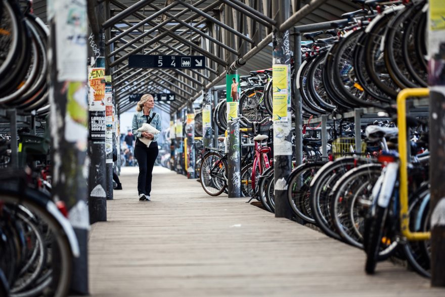 Jízda na kole se v Dánsku těší velké oblibě, Aarhus, Dánsko