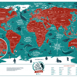 Mapa s vyznačenými státy