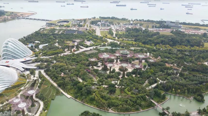 Výhled z Marina Bay, Singapur