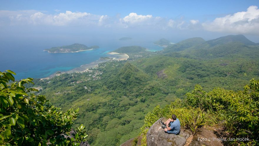 Pohled z vrcholků na ostrovech, Seychely