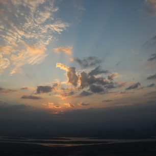 Západ slunce, Hpa-An, Myanmar