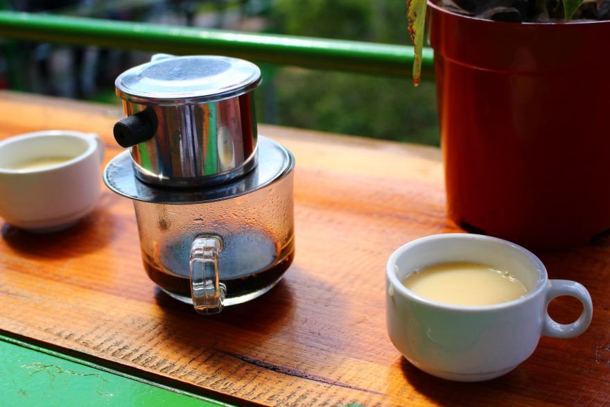 Ochutnávání cibetkové kávy, Da Lat, Vietnam