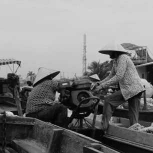 Plovoucí trhy, Can Tho, Vietnam 